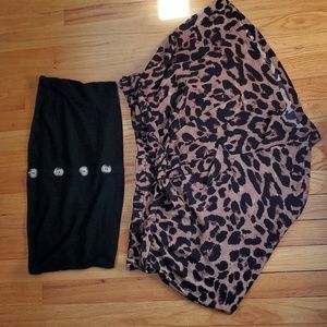 Shein Plus Animal Print Lounge Set Size 4X